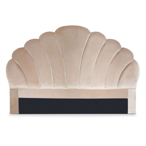 Tête De Lit Mermaid 160 Cm Velours Taupe