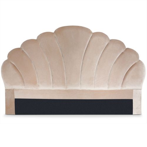 Tête De Lit Mermaid 180 Cm Velours Taupe
