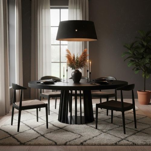 Table Ovale Extensible Eliza Noir