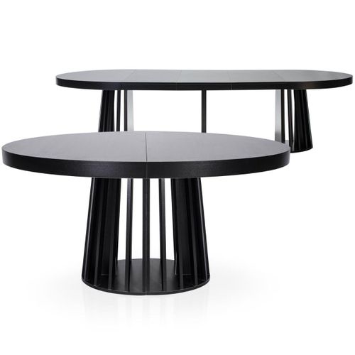 Table Ovale Extensible Eliza Noir