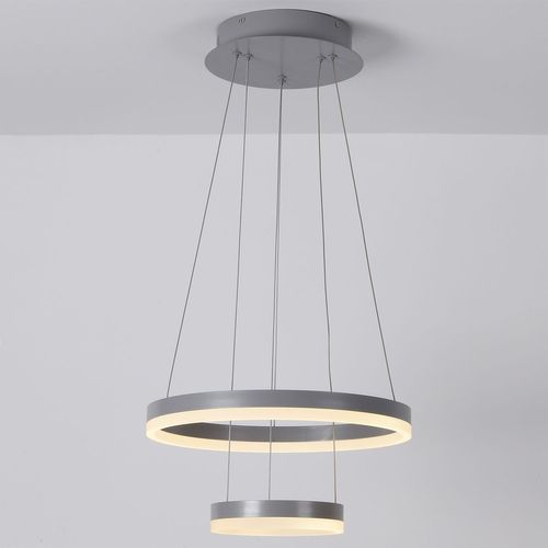 Suspension LED Polux Métal Gris