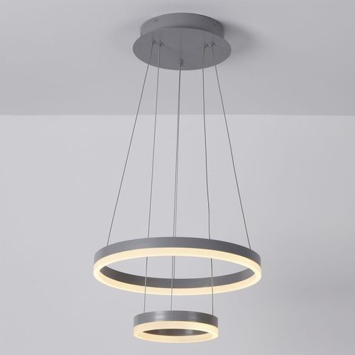 Suspension LED Polux Métal Gris