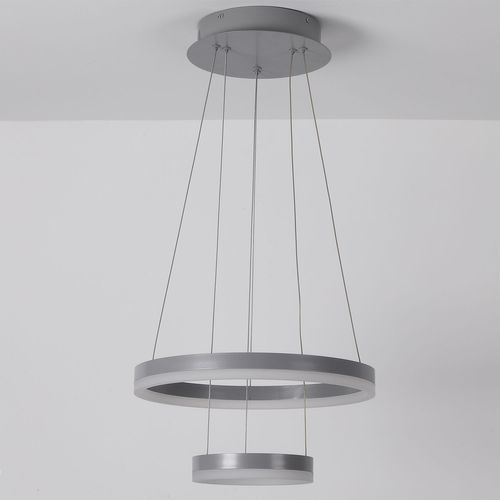Suspension LED Polux Métal Gris