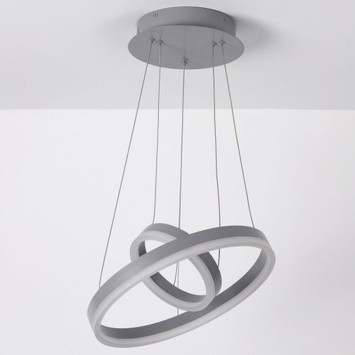 Suspension LED Polux Métal Gris