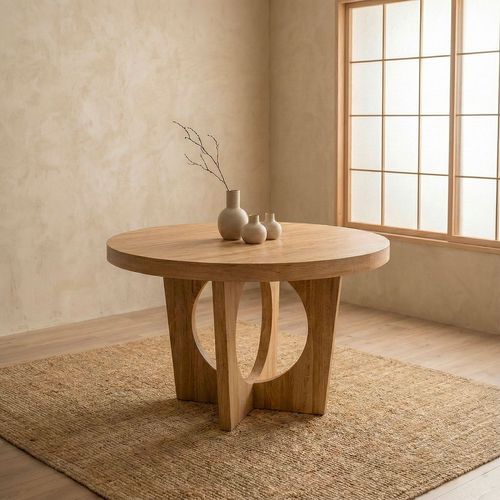 Table Ronde Extensible Kalipso Chêne Clair