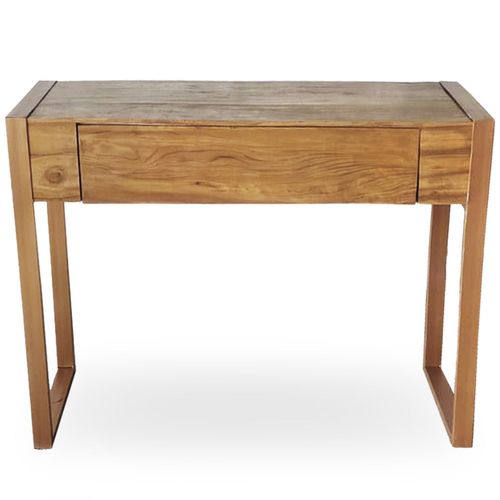 Bureau Polomia 1 Tiroir Bois Et Or