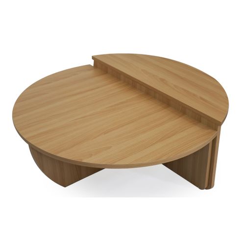 Set De 2 Tables Basses Design Glowik Chêne Clair
