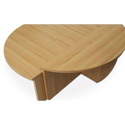 Set De 2 Tables Basses Design Glowik Chêne Clair