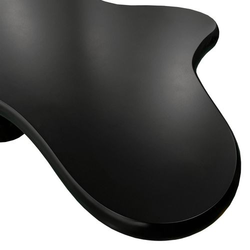 Table Basse Forme Courbes Naturelles Valdo 69x100cm Noir