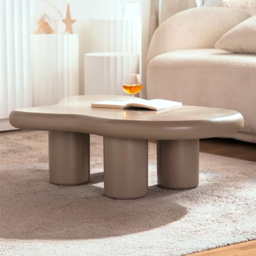 Table Basse Forme Nuage Valdo 69x100cm Taupe