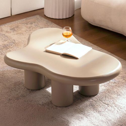 Table Basse Forme Nuage Valdo 69x100cm Taupe