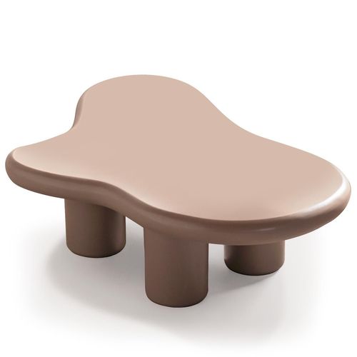 Table Basse Forme Nuage Valdo 69x100cm Taupe