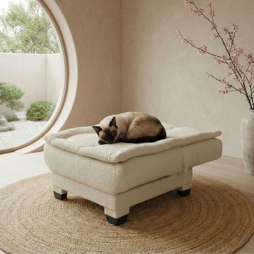 Fauteuil Transformable En Banquette Lefkada Tissu Texturé Beige