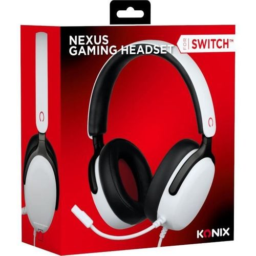Casque Gamer - Circum-aural Filaire Nexus - Nintendo Switch 2 - Haut-parleurs 40 Mm - Micro - Blanc