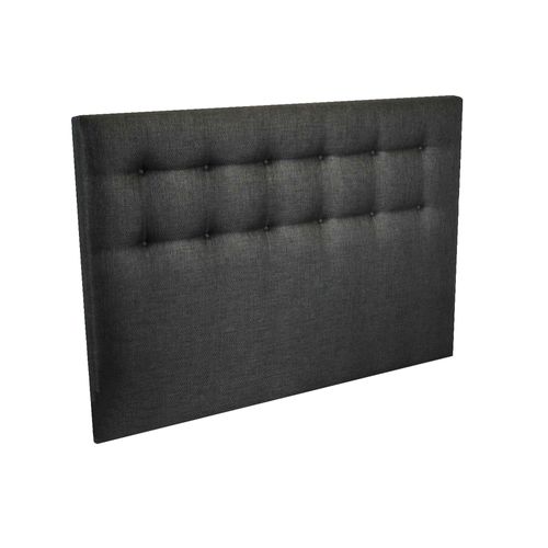 Tete De Lit Capitonnee Crepuscule Anthracite 140x115cm