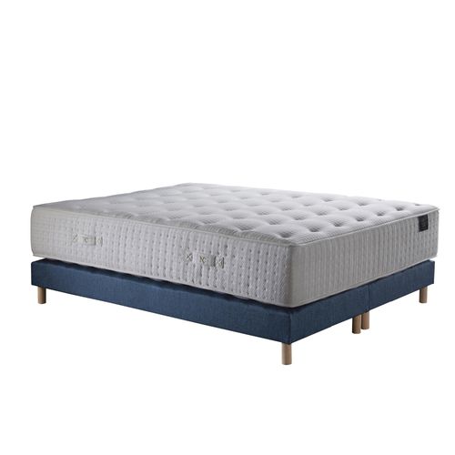 Ensemble Helios + Sommier Intemporel Bleu Marine 160 X 200 Cm