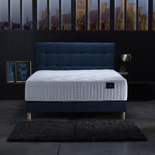 Ensemble Helios + Sommier Intemporel Bleu Marine 160 X 200 Cm