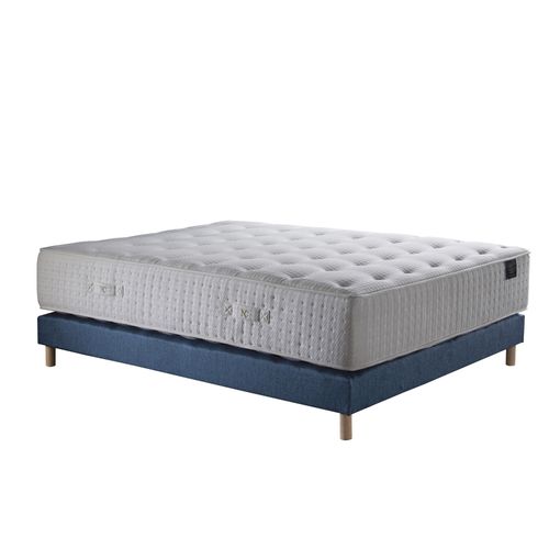 Ensemble Helios + Sommier Intemporel Bleu Marine 160 X 200 Cm