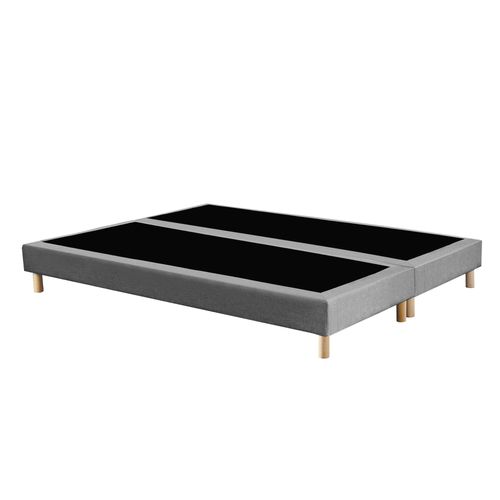 Sommier Tapissier Gris Chiné 160x200 (2x80x200)