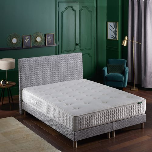 Ensemble Matelas Hybride Responsable Avec Sommier Et Tête De Lit 160x200