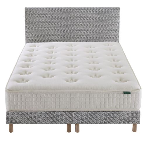 Ensemble Matelas Hybride Responsable Avec Sommier Et Tête De Lit 180x200