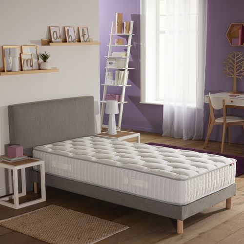 Matelas Ressorts 90x200 Cm ODYSSEE 7 Zones Accueil Mémoire De Forme, Soutien Ferme