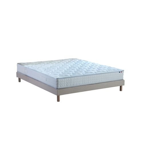 Ensemble Matelas Ressorts Astre + Sommier 160 X 200 Sommier Beige
