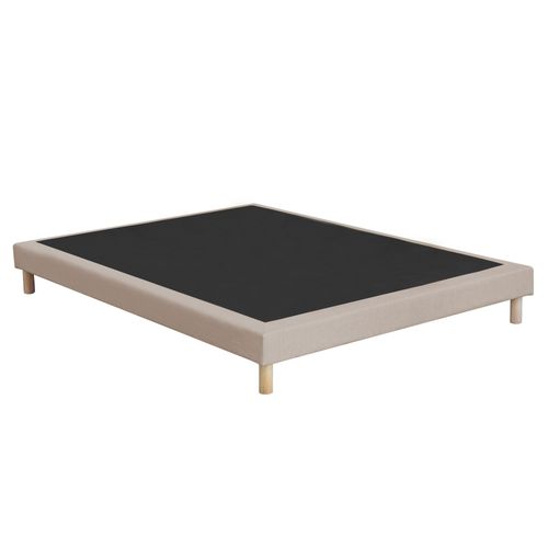 Pack Matelas Ressorts Astre Sommier Couette Et Oreillers Français 160 X 200 Sommier Beige