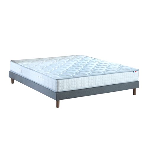 Ensemble Matelas Ressorts Astre + Sommier 160 X 200 Sommier Gris