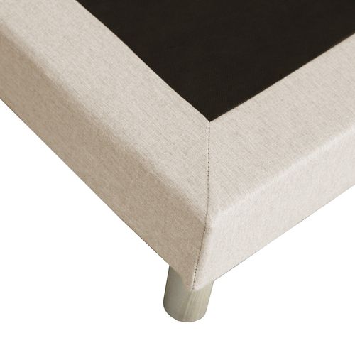 Sommier Tapissier à Lattes Fixes 140x200 Beige