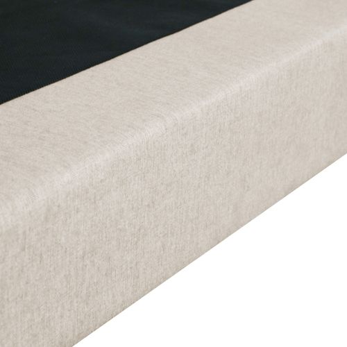 Sommier Tapissier à Lattes Fixes 140x200 Beige