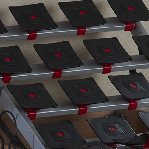 Lot De 2 Lits Électriques De Relaxation à Plots Réglables Chêne Brossé 180x200 Cm