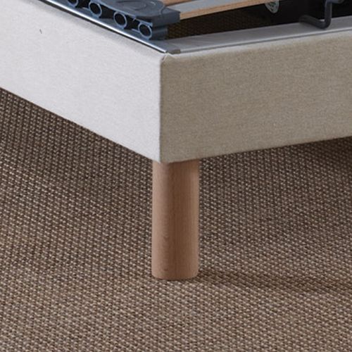 Lot De 2 Lits Électriques De Relaxation Multi Lattes Lisse Beige 2x70 X 190
