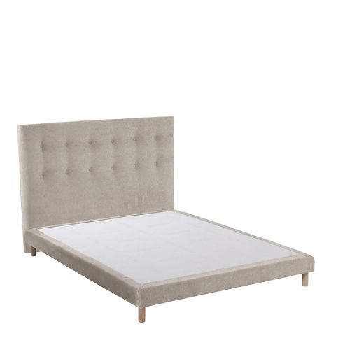 Ensemble Matelas Mousse 140x200 cm Altea + Sommier + Tête De Lit Crème Crème