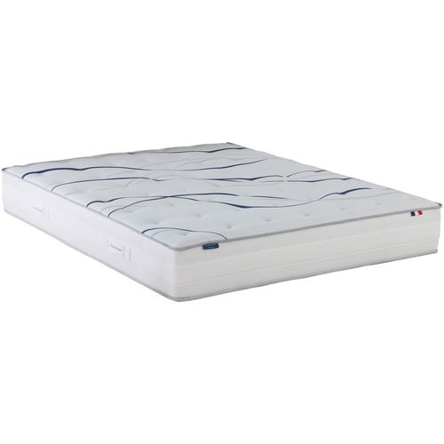 Ensemble Matelas Mousse HD Nuvia + Sommier Chenille Bouclettes Moka Couleur Moka 140 X 200