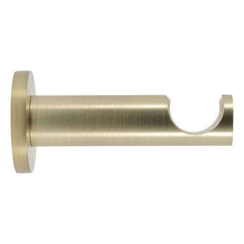 Support Tige Pour Tringle 95 Mm Mur D28 - D20 Mm - Ø 28 Mm - Doré Mat