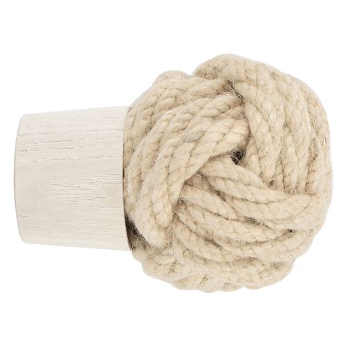 Embout De Tringle En Corde Et Frêne à Visser D28 - 28 Mm - Blanc
