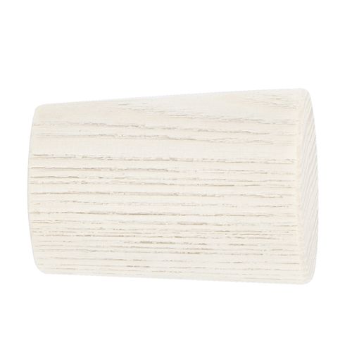Lot Embouts De Tringle Cylindre En Frêne à Visser D28 - 28 Mm - Blanc