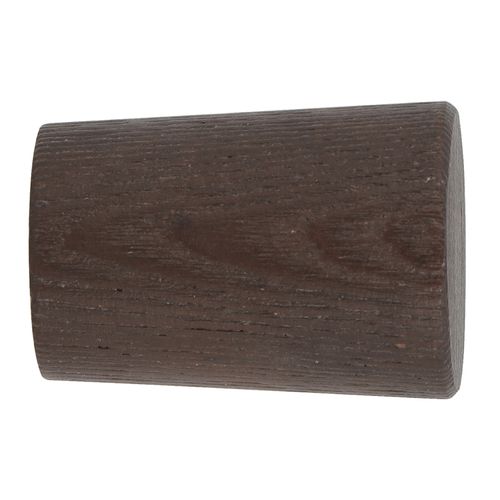 Lot Embouts De Tringle Cylindre En Frêne à Visser D28 - 28 Mm - Marron Foncé