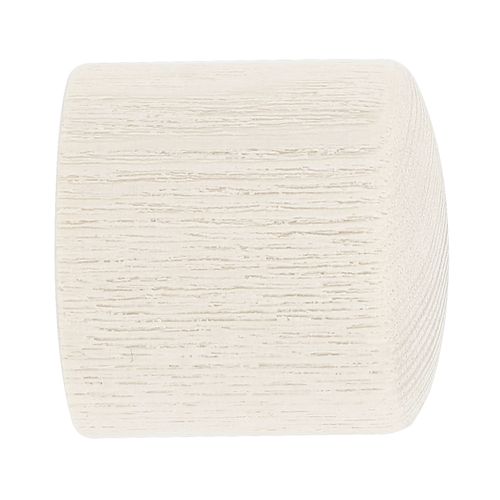 Lot De 2 Embouts De Tringle Bouchon En Frêne à Visser D28 - 28 Mm - Blanc
