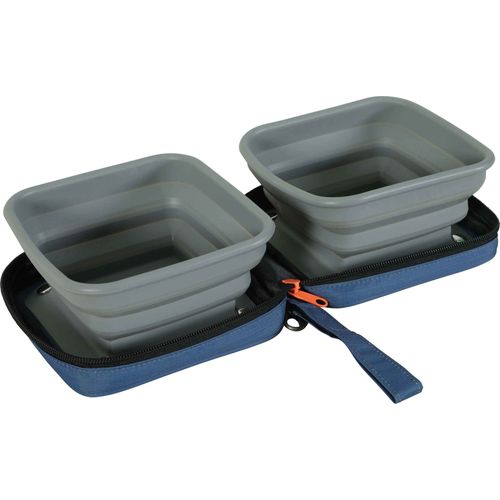 Gamelle Pliable En Silicone 2 En 1 Bivouak Bleu