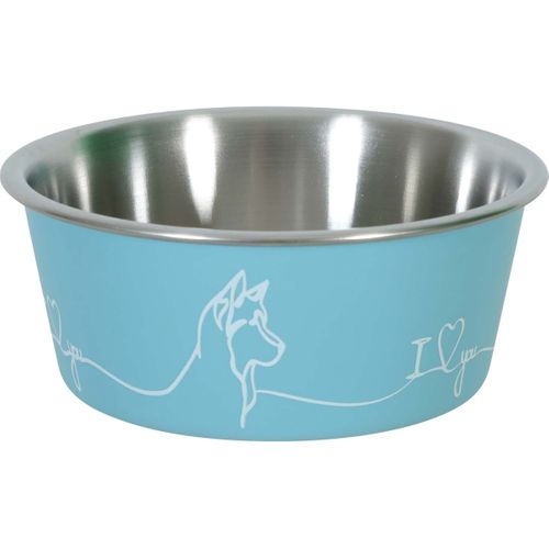 Ecuelle Antidérapante Bleue Pour Chiens Love Dog 1700 Ml