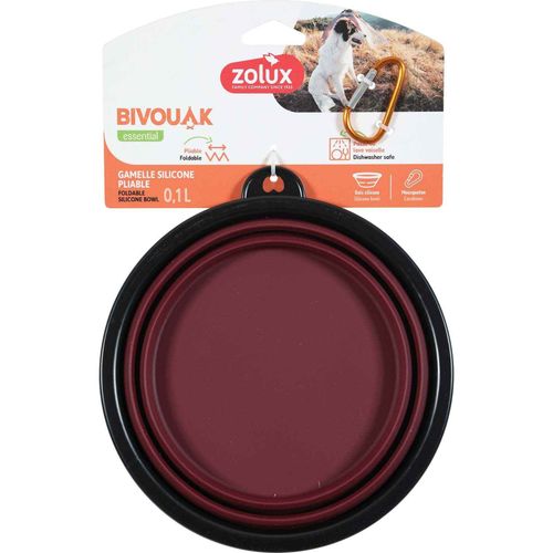 Gamelle Souple En Silicone Rouge Bivouak 1 Litre