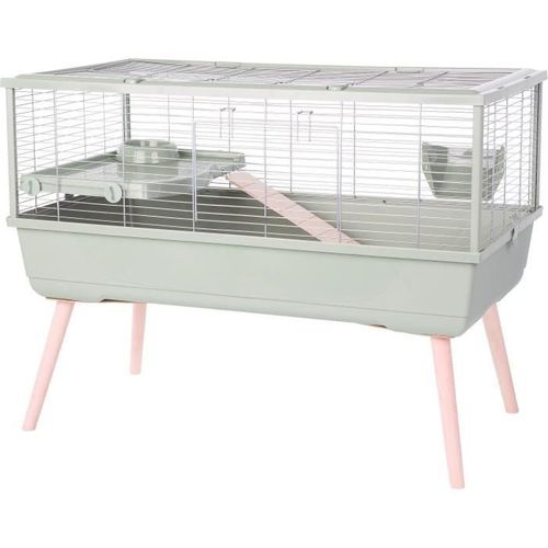 Cage Rongeur Surélevée - Néolife - Pour Cochon D'inde - 99 X 54 X 79 Cm - Vert