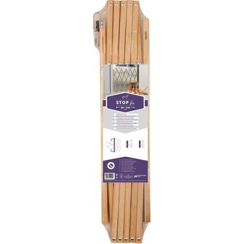 Barrière - 72000 - Stopfix - Extensible - Bois - 60-110 Cm - Pour Chien