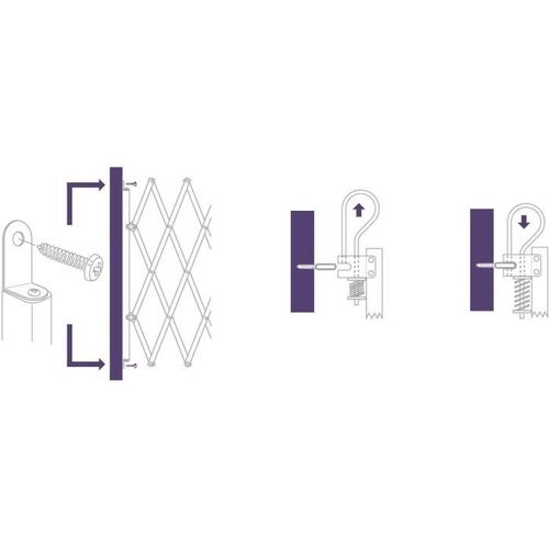 Barrière - 72000 - Stopfix - Extensible - Bois - 60-110 Cm - Pour Chien