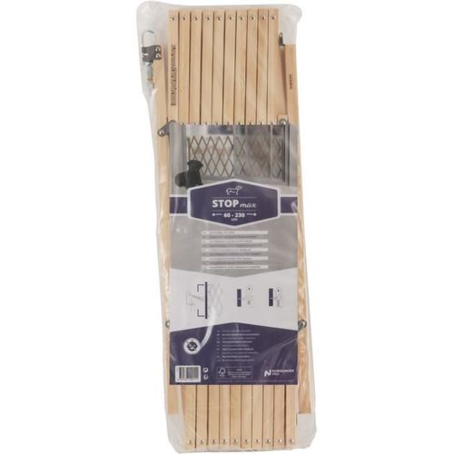 Barrière - 742011 - Stopmax - Extensible - Bois - 60-230 Cm - Pour Chien