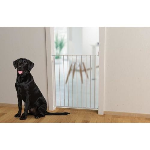 Barrière Métal Animaux - Rick - Pivotante - Sans Seuil - Réglable 0,67-0,73 M