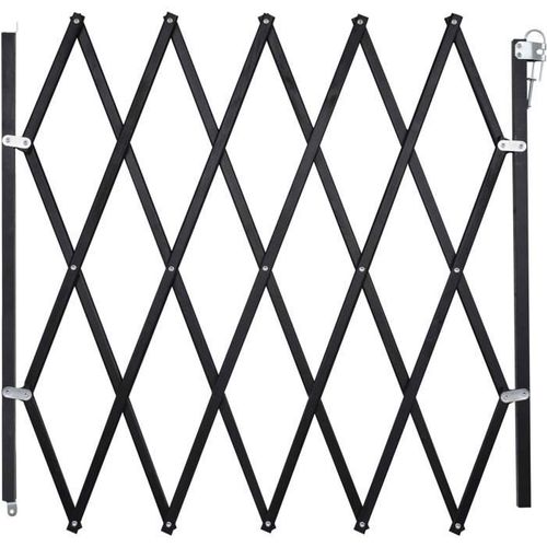 Barrière Bois Noir Animaux - Stop'fix - Extensible 0,60-1,10 M - Rapide à Poser