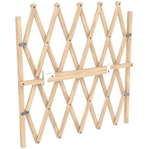 Barrière Bois Animaux - Press'fix - Extensible 0,65-1,04 M - Sans Perçage - Pression